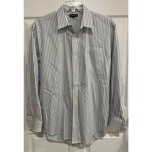 Lands' End Men’s No Iron Pinpoint Oxford Button Down 17.5 - 35 Office Business